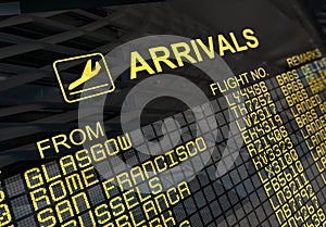 International Airport Arrivals Board