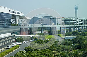 International Airport the building and planes photo