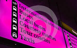 International Airport Sign