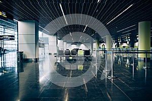 International airport terminal view