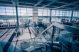 International airport terminal views