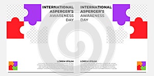 International aspergers awareness day social media post