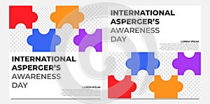 International aspergers awareness day social media post photo