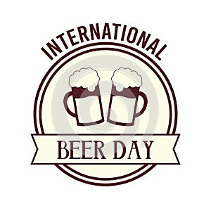 international beer day concept