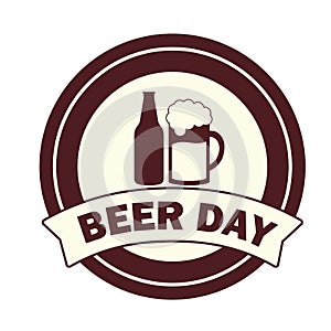 international beer day illustration