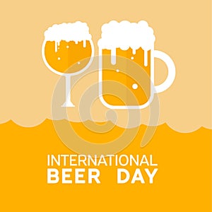 International beer day simple design