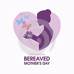 International Bereaved Mother\'s Day vector illustration