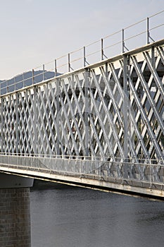 International Bridge 1886 in Tuy and Valencia; Spain