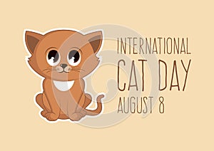 International Cat Day vector