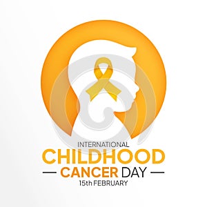 International Childhood Cancer day. ICCD raise awareness, support for children and adolescents with cancer photo