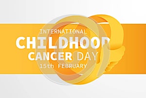 International Childhood Cancer day. ICCD raise awareness, support for children and adolescents with cancer