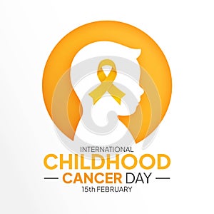 International Childhood Cancer day. ICCD raise awareness, support for children and adolescents with cancer