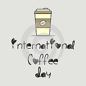 International Coffee Day vector