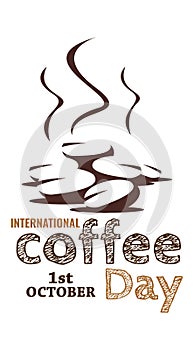 International coffee day vector