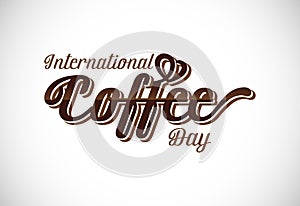 International coffee day vector illustration. Suitable for greeting cards, posters