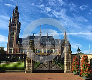 International Court of Justice located in Hague, Netherlands