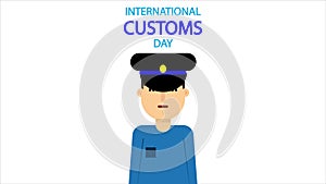 International customs day character