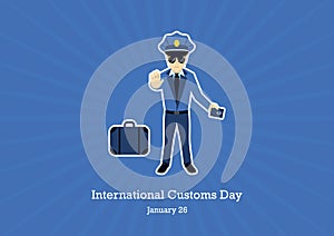 International Customs Day vector