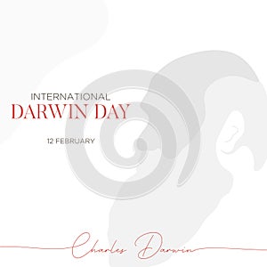 International Darwin Day of Science and Humanism background template design