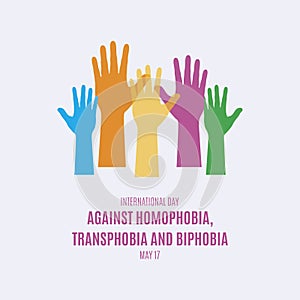 International Day Against Homophobia, Transphobia and Biphobia vector