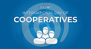 International Day of Cooperatives Theme Background Illustration