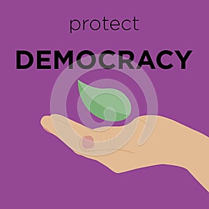 International day of democracy minimal vector concept,poster