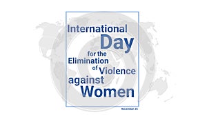 International Day for the Elimination of Violence against Women holiday card