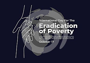 International day for the Eradication of Poverty poster on october 17 photo