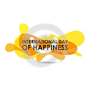 International Day Of Happiness Vector Design For Banner Print