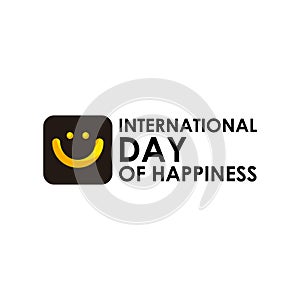 International Day Of Happiness Vector Design For Banner Print