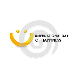 International Day Of Happiness Vector Design For Banner Print