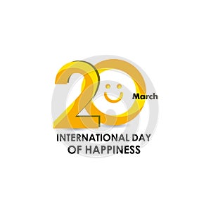 International Day Of Happiness Vector Design For Banner Print