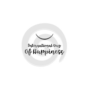 International Day of Happiness Vector Design Illustration