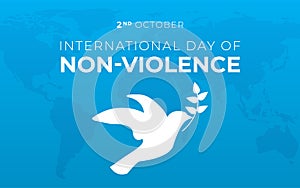 International Day of Non-Violence Background Illustration