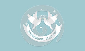 International day of peace concept flat design