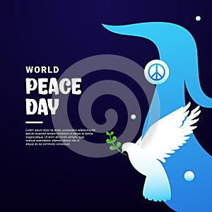 International Day Of Peace Design Background For Greeting Moment