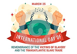 International Day of Remembrance of the Victims of Slavery and the Transatlantic Slave Vector Design Illustration