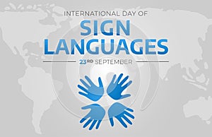 International Day of Sign Languages Background