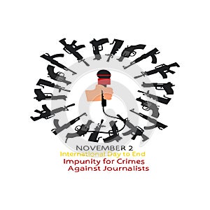 International Day to End Impunity for Crimes Against Journalists is celebrated every year on 2 November.