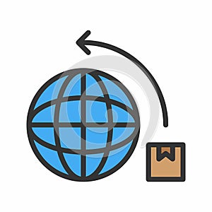 International Delivery icon vector image.