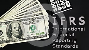 International Financial Reporting Standards IFRS is shown using the text