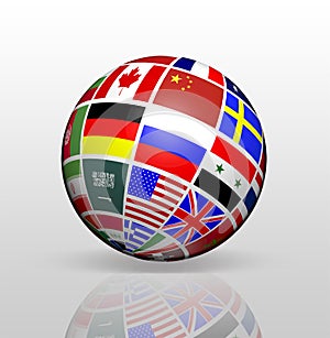 International Flags Globe