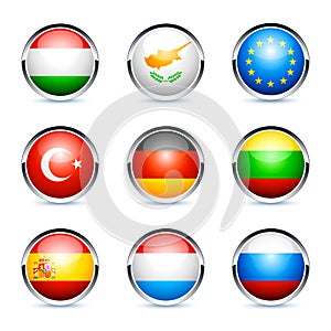 Mezinárodní vlajky ikony 
