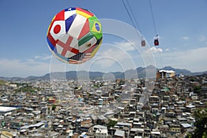 International Football Soccer Ball Rio Brazil Favela