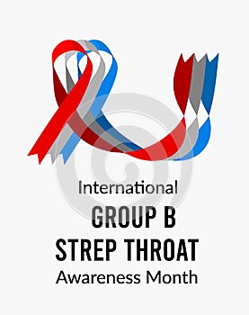 International Group B Strep Throat Awareness Month. Vector illustration