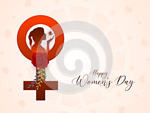 International Happy Women\'s day 8 march celebration modern background