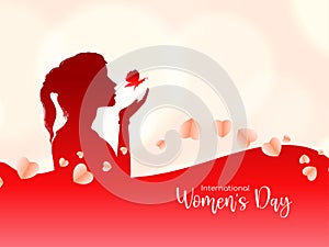 International Happy Women\'s day 8 march celebration modern background