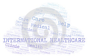 International Healthcare word cloud