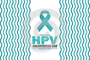 International HPV Awareness Day Vector Template Design Illustration