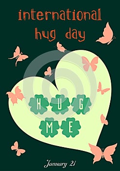 International Hug Day T-shirt design